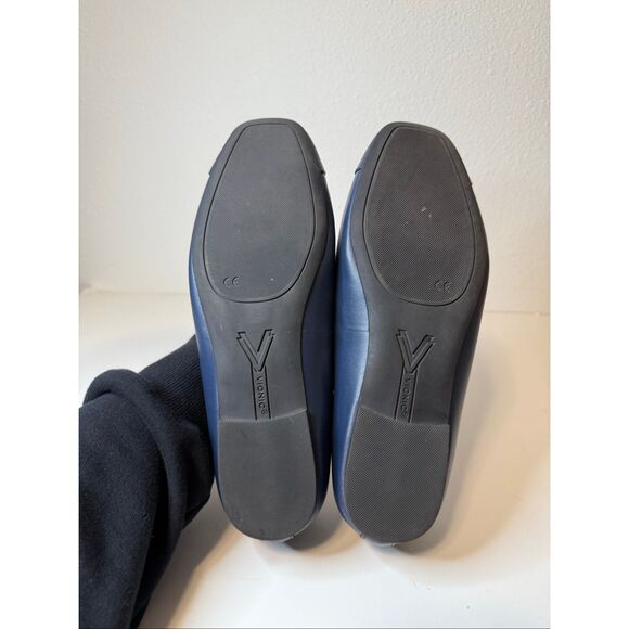 Vionic Klara Navy Square Toe Flats Soze 9 - Picture 5 of 10